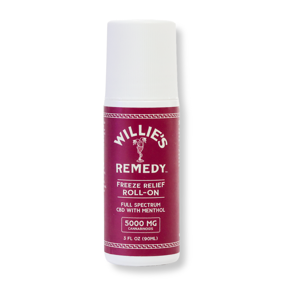 Willie's Remedy Freeze Relief Roll-On, 5000mg full-spectrum CBD with menthol