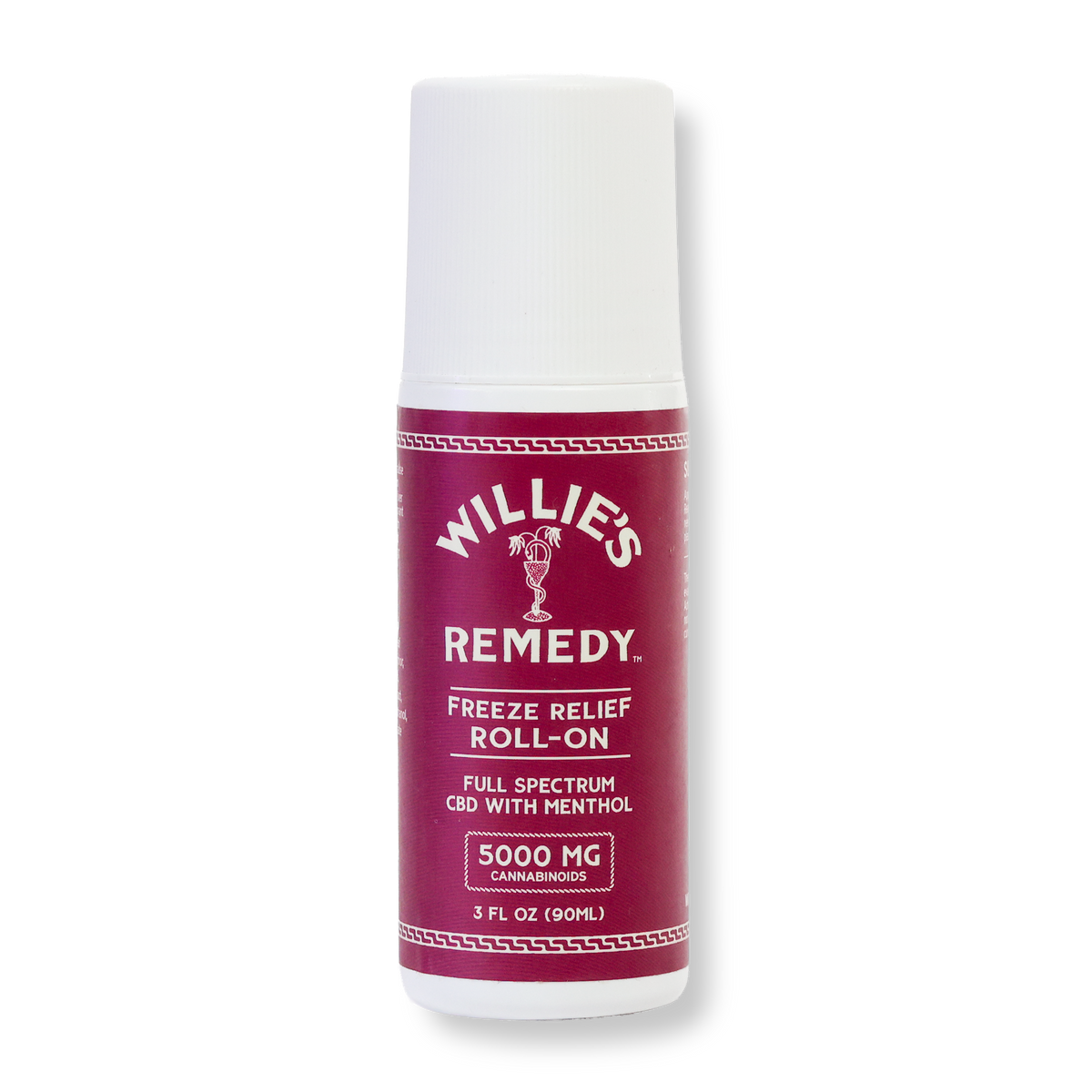 Willie's Remedy Freeze Relief Roll-On, 5000mg full-spectrum CBD with menthol